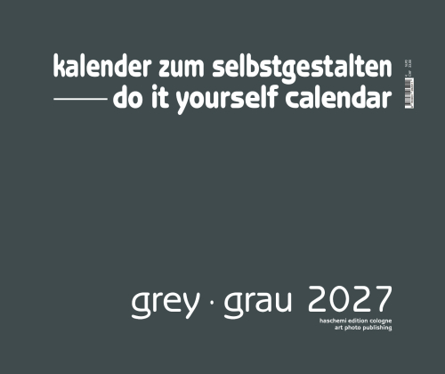 GREY . GRAU BLANKOKALENDER . DIY . BASTEL . SELBSTGESTALTEN